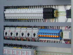 Electronics inside panel